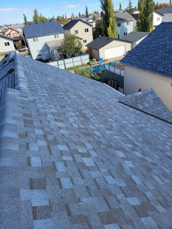New asphalt shingle roof on a Calgary home